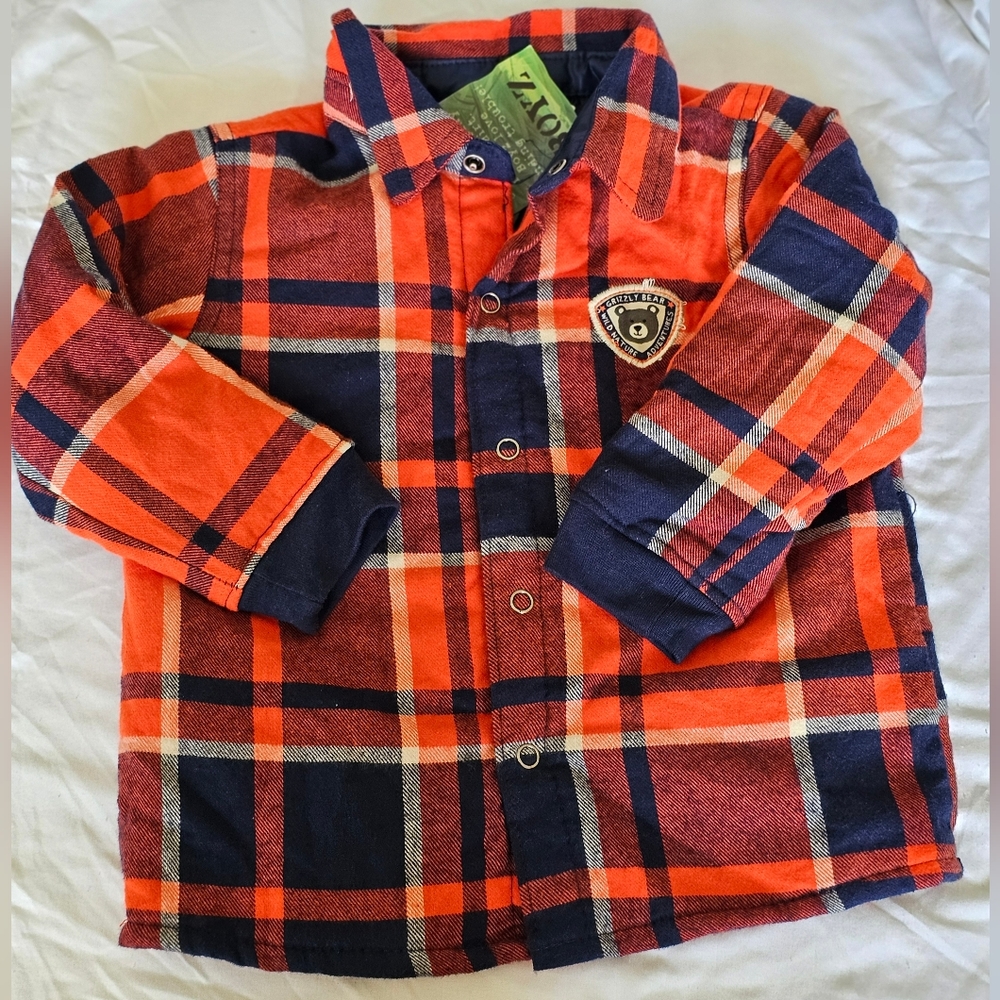 Flannel quilted jacket